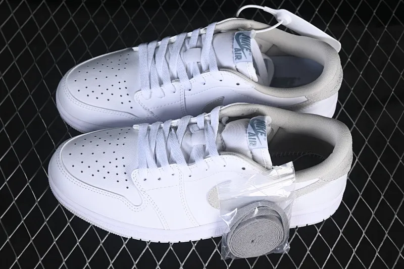 All categories Air Jordan Jordan series basketball shoes Air Jordan 1 Low Air Jordan 1 Low OG "Neutral Grey" AJ1 Joe 1 simple white gray low-top cultural casual sneakers CZ0775-100